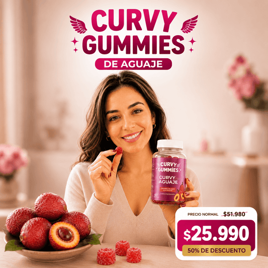Curvy Gummies – Gomitas de Aguaje para Curvas Naturales, Firmeza y Balance Hormonal