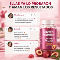Curvy Gummies – Gomitas de Aguaje para Curvas Naturales, Firmeza y Balance Hormonal