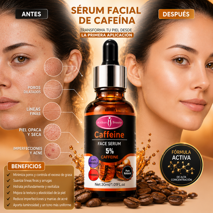 Sérum Facial de Cafeína 5% – Hidratante y Antienvejecimiento