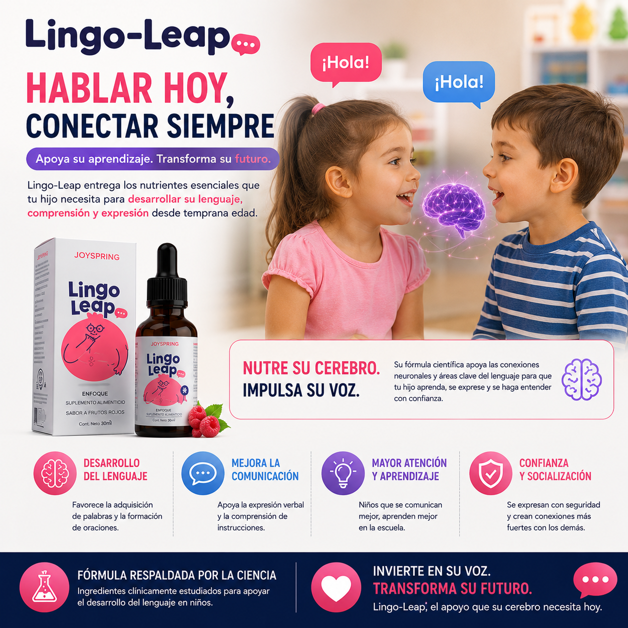 Lingo Leap – Vitaminas y Nutrición Infantil