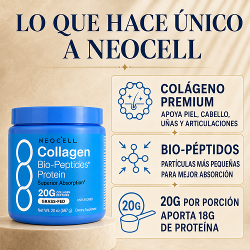 NEOCELL® COLLAGEN BIO-PEPTIDES™ ✨Descubre el poder del colágeno hidrolizado de alta absorción