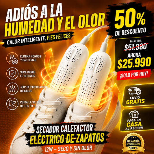 Secador calefactor eléctrico zapatos 12W Aminel producto principal