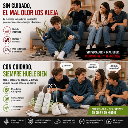 Botas secas sin humedad calefactor eléctrico Aminel