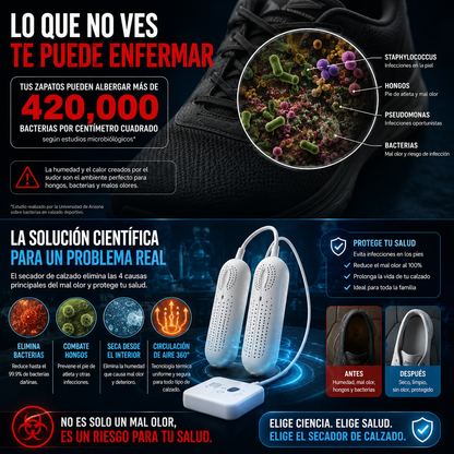 Zapatos secos sin olor secador eléctrico Aminel
