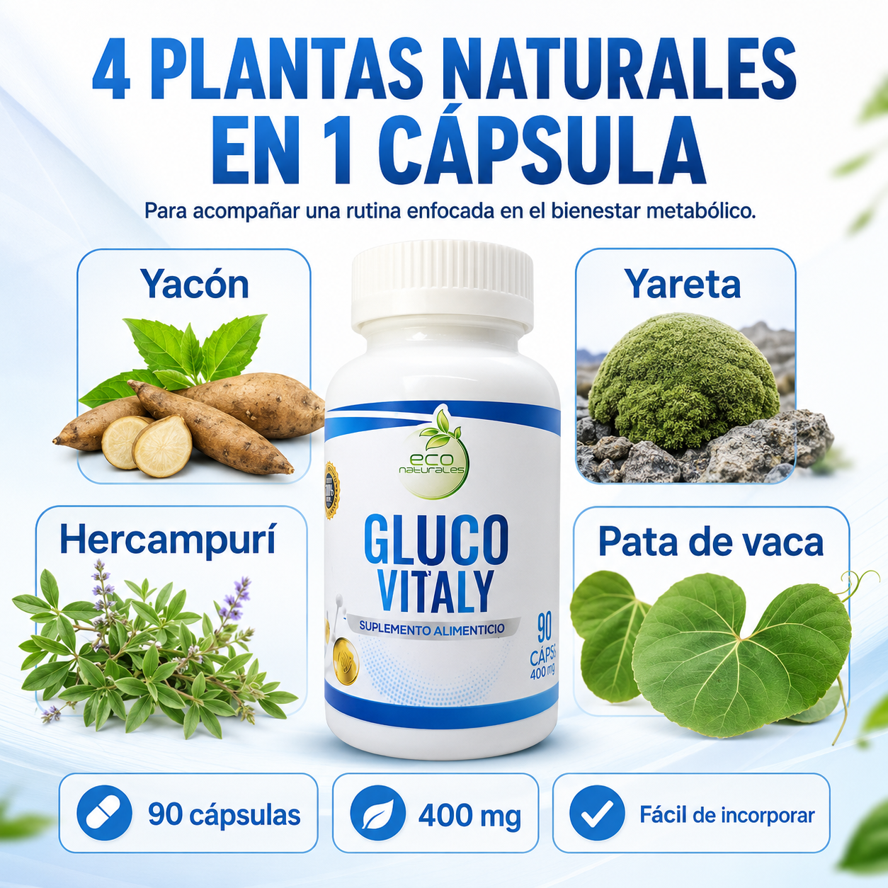 Gluco Vitaly – Apoyo para Glucosa y Bienestar Metabólico