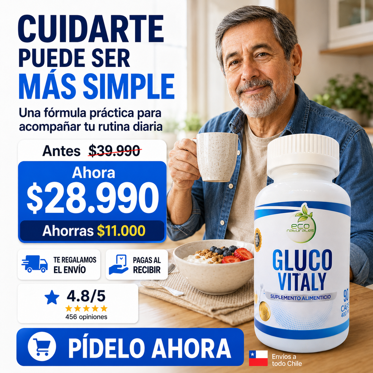 Gluco Vitaly – Apoyo para Glucosa y Bienestar Metabólico