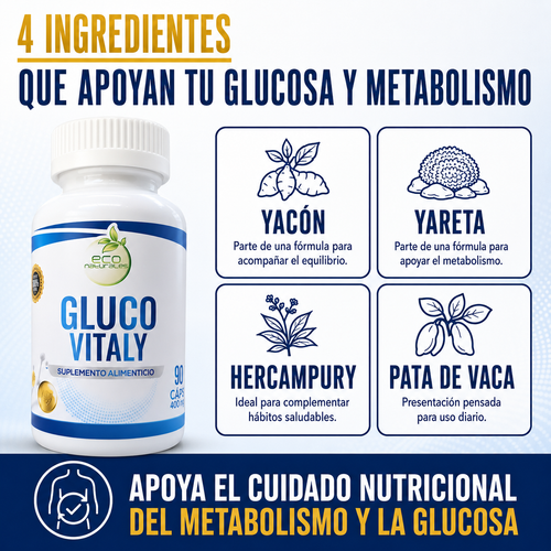 Gluco Vitaly: apoyo natural para tu bienestar metabólico